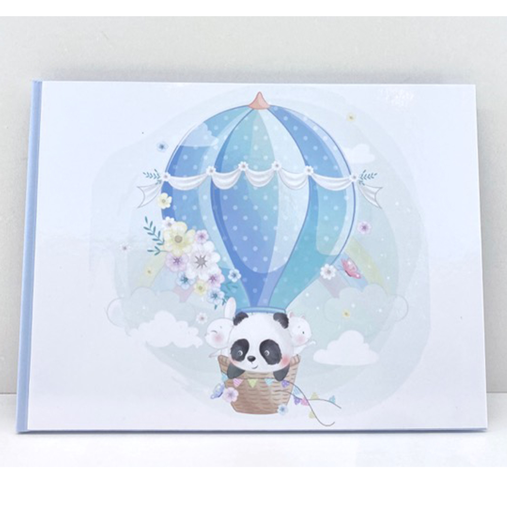 Βιβλίο Ευχών με panda μέσα σε αερόστατο